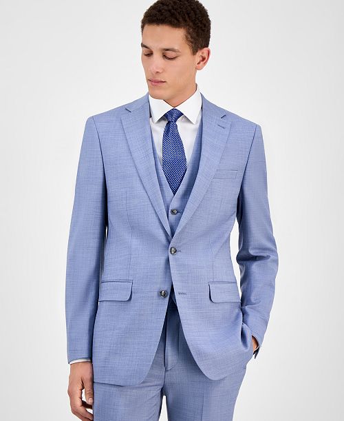 alfani Calvin Klein Men's Slim-Fit Wool-Blend Stretch Suit Jackets Men's Fashion & Accessories