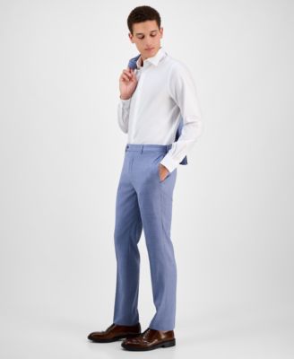 Men's Slim-Fit Wool-Blend Stretch Suit Pants