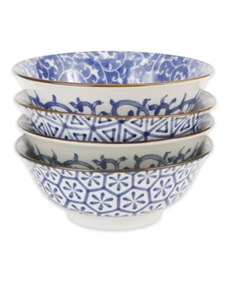 32 oz. Japanese Porcelain Bowls, Set of 4