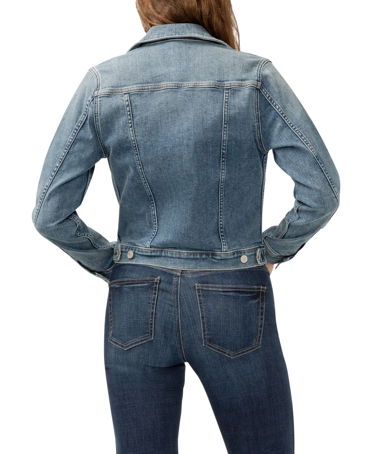 Женская куртка Silver Jeans Co. Notched Crop Jean, цвет: Индиго — фото 2