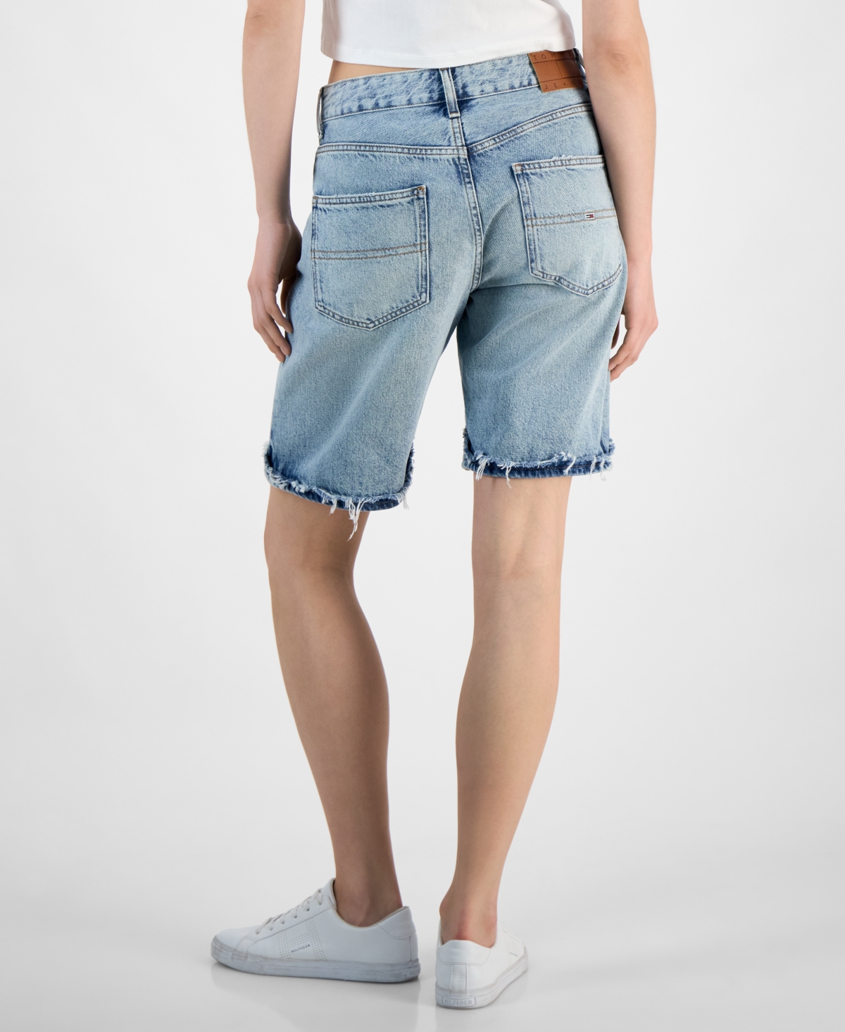 Tommy Jeans Women's Mia Relaxed Denim Bermuda Shorts In Denim Light