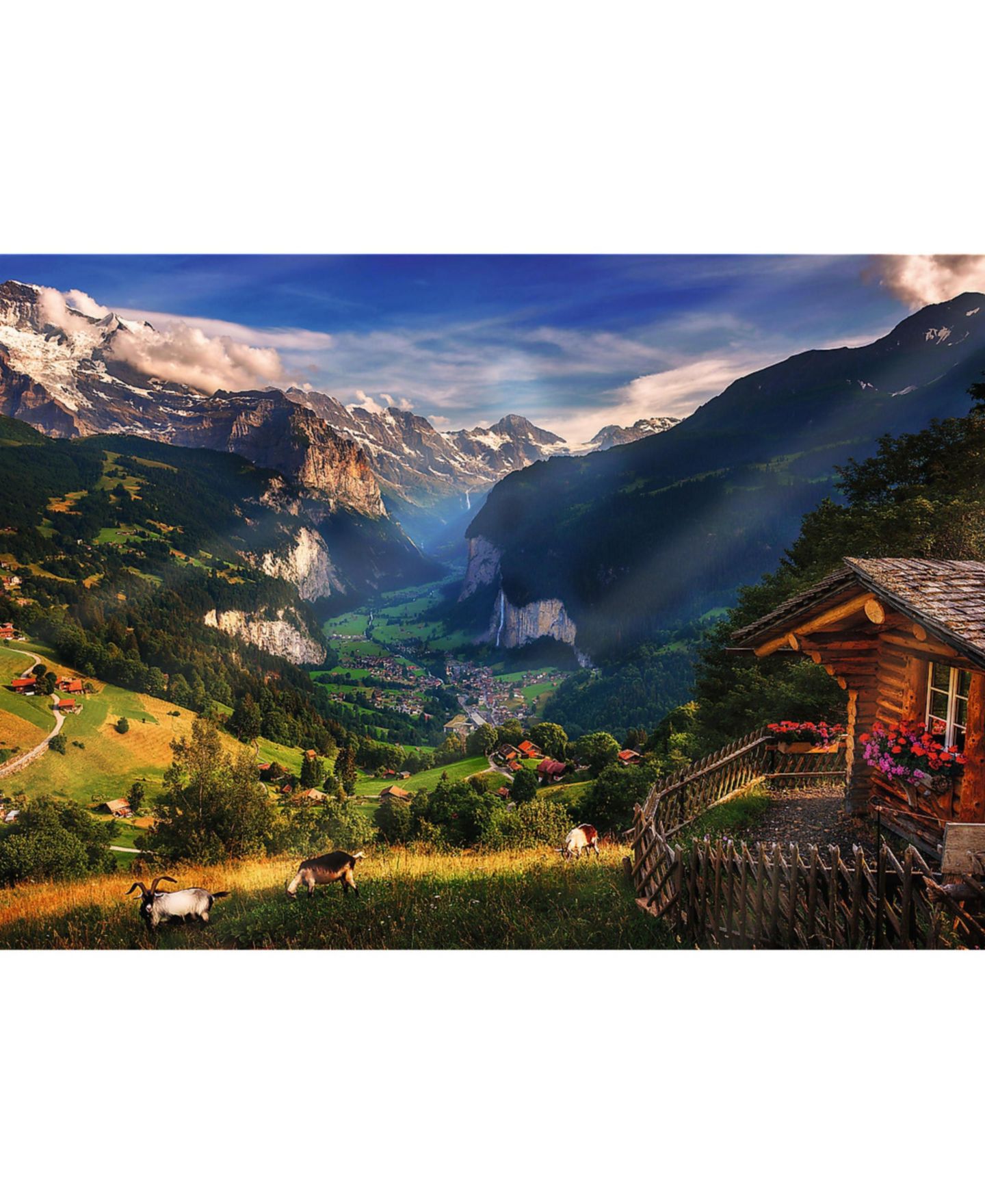 Детская игрушка Trefl Photo Odyssey Lauterbrunnen Valley, Switzerland 1000-Piece Puzzle, Ages 12+ — фото 2
