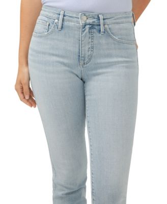 Women's Isbister High Rise Ankle Straight Leg Luxe Stretch Jeans