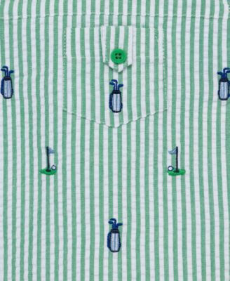 Baby Boys 2-Pc. Cotton Sunsuit & Bucket Hat Set