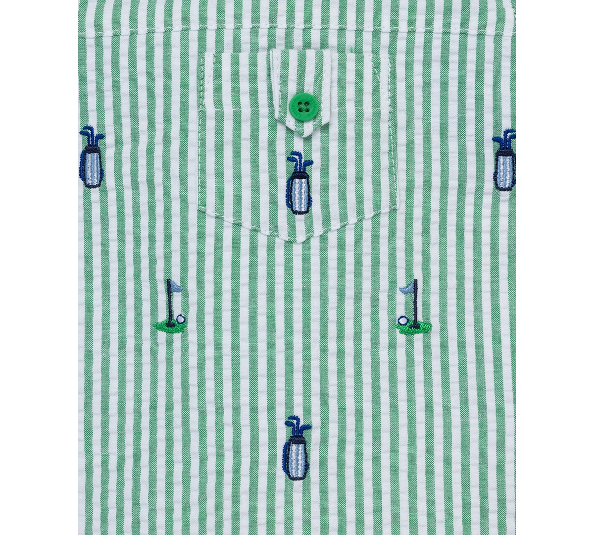 Little Me Baby Boys 2-pc. Cotton Golf Sunsuit & Bucket Hat Set