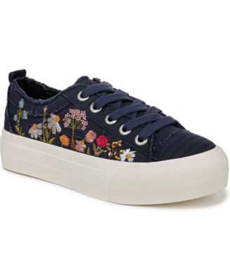 Women's Sadie-Sun Embroidered Lace Up Platform Sneakers