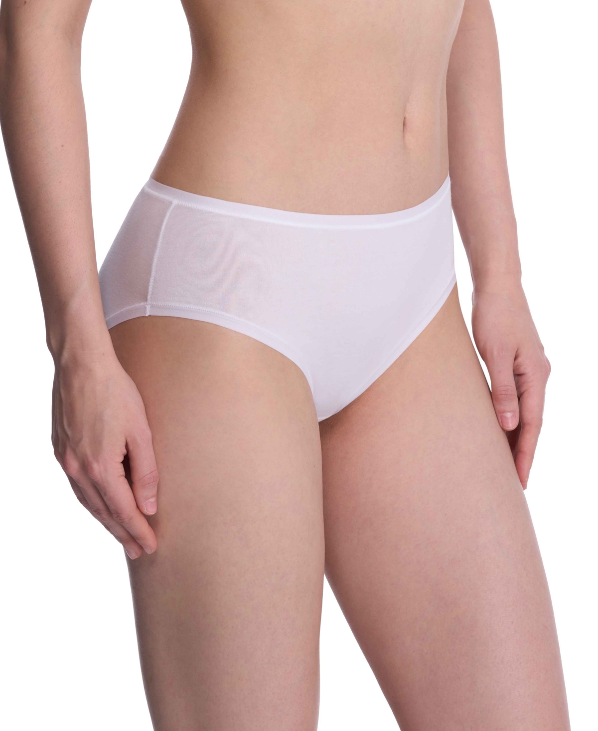 Natori Bliss Bare Cotton Hipster Briefs In White