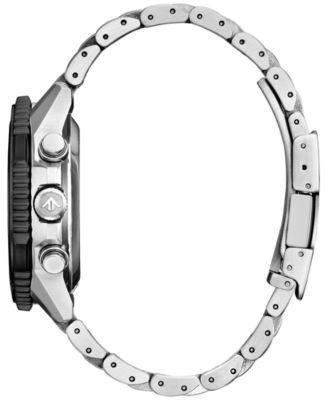 Men's Promaster Eco Navihawk Chronograph Stainless Steel Bracelet Watch 40mm