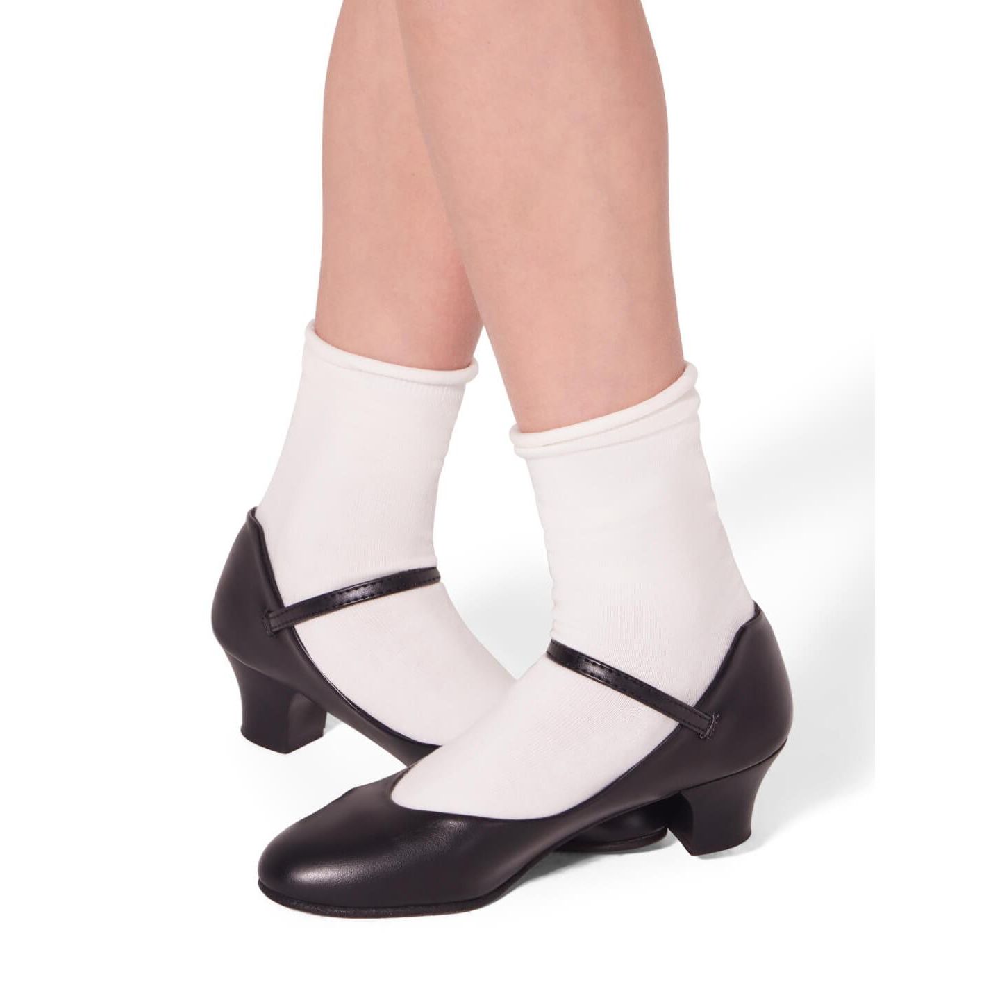 Обувь Capezio Jr. Footlight Character Shoe для девочек, цвет: Чёрный — фото 2