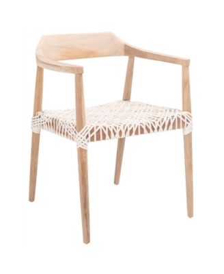 Munro Leather Woven Accent Chair