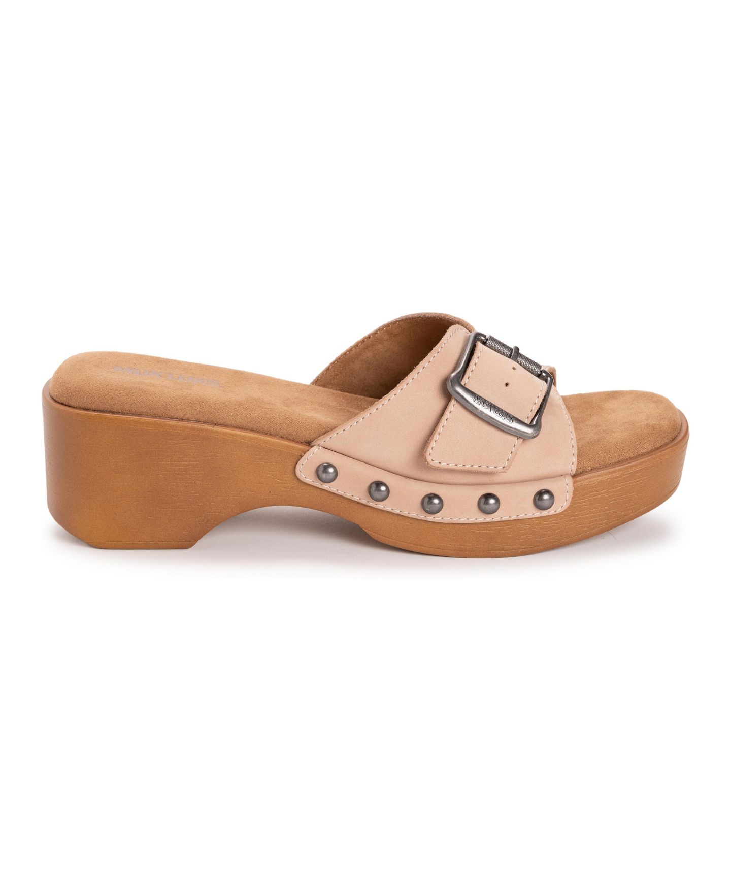 Женские сандалии MUK LUKS Cora Sandal, цвет: Пудровый нубуковый — фото 3