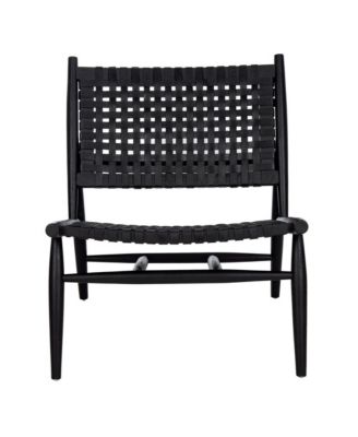 Leather Woven Soleil Accent Chair