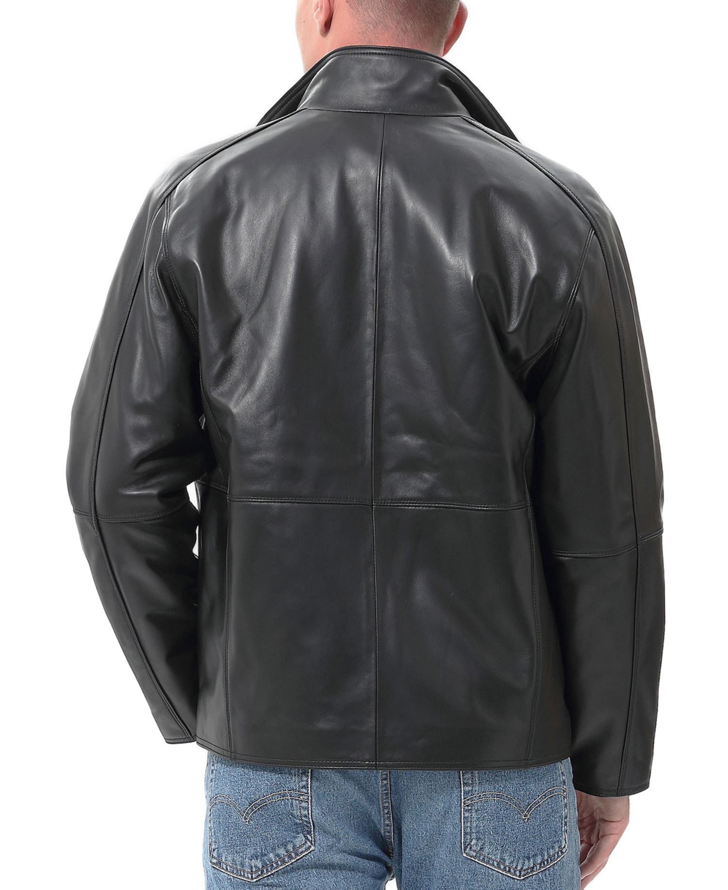 Men Blake Leather Hipster Jacket