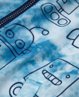 Toddler Boys Fleece Lined Windbreaker Rain Jacket