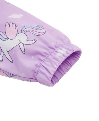 Toddler Girls Fleece Lined Windbreaker Rain Jacket