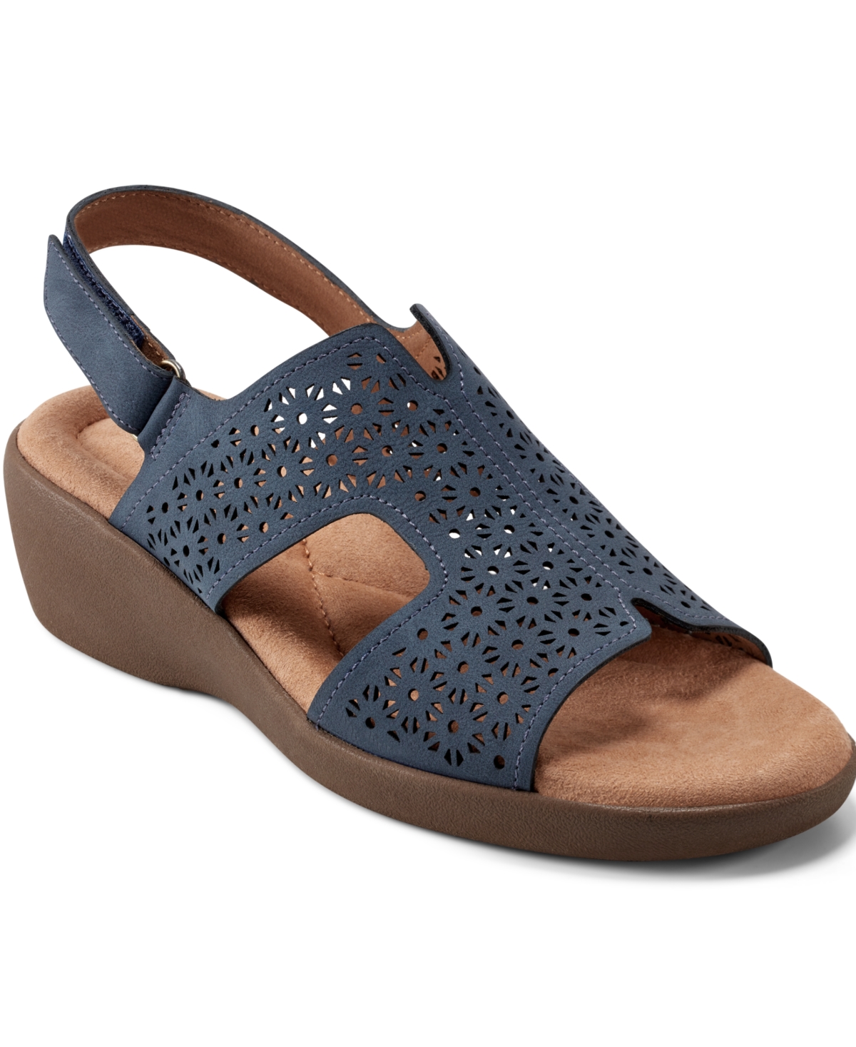 EASY SPIRIT WOMEN'S KALI LOW WEDGE SLINGBACK SANDALS 