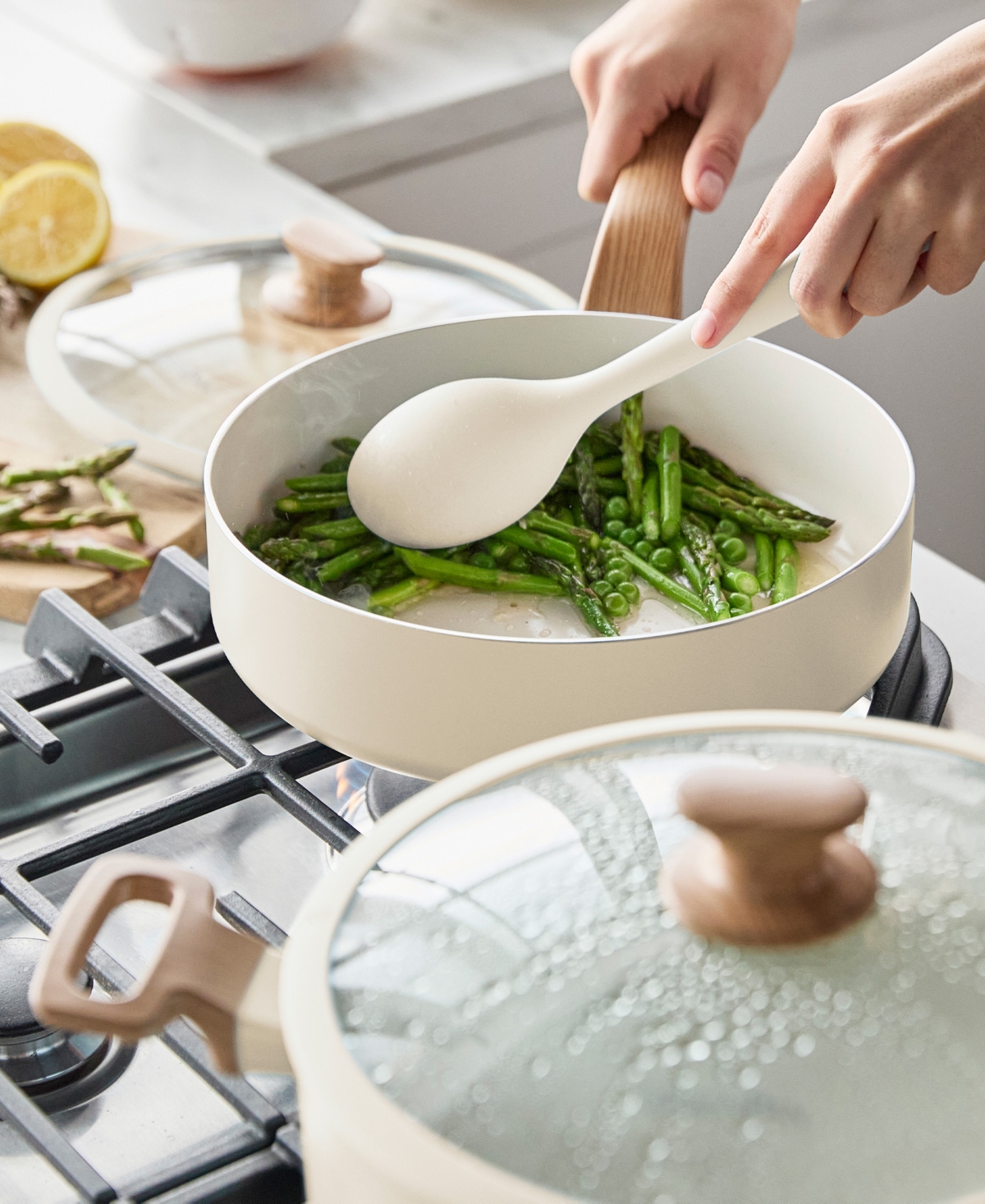 GREENPAN ESSENCE CERAMIC NONSTICK 10-PIECE COOKWARE SET 