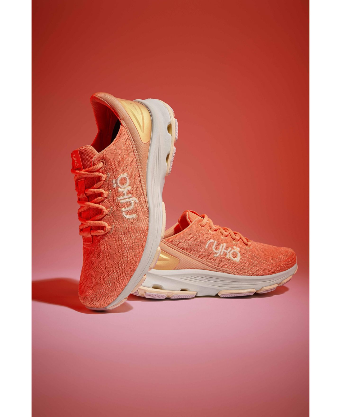 Женские кроссовки Ryka Devotion X Lace Up Walking, цвет: Чёрный сетчатый — фото 13