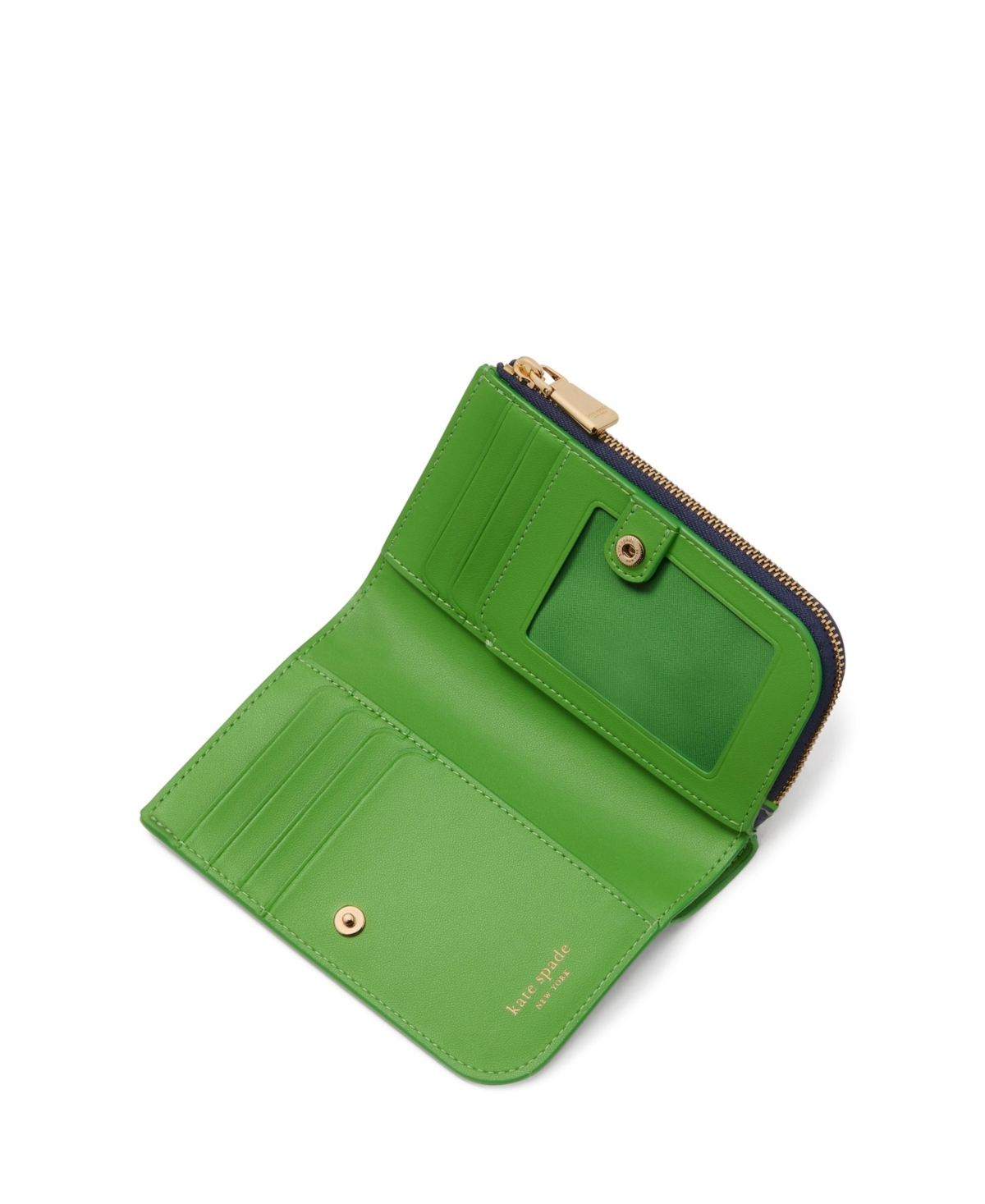 Kate Spade In The Garden Compact Wallet In Parisian Navy Multi