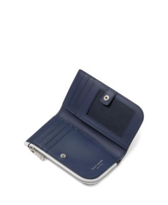 Devin Small Saffiano Leather Slim Bifold Wallet 