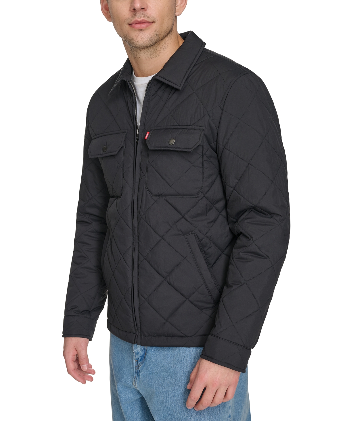 Levi's Men's Quilted Depot Jacket In Black