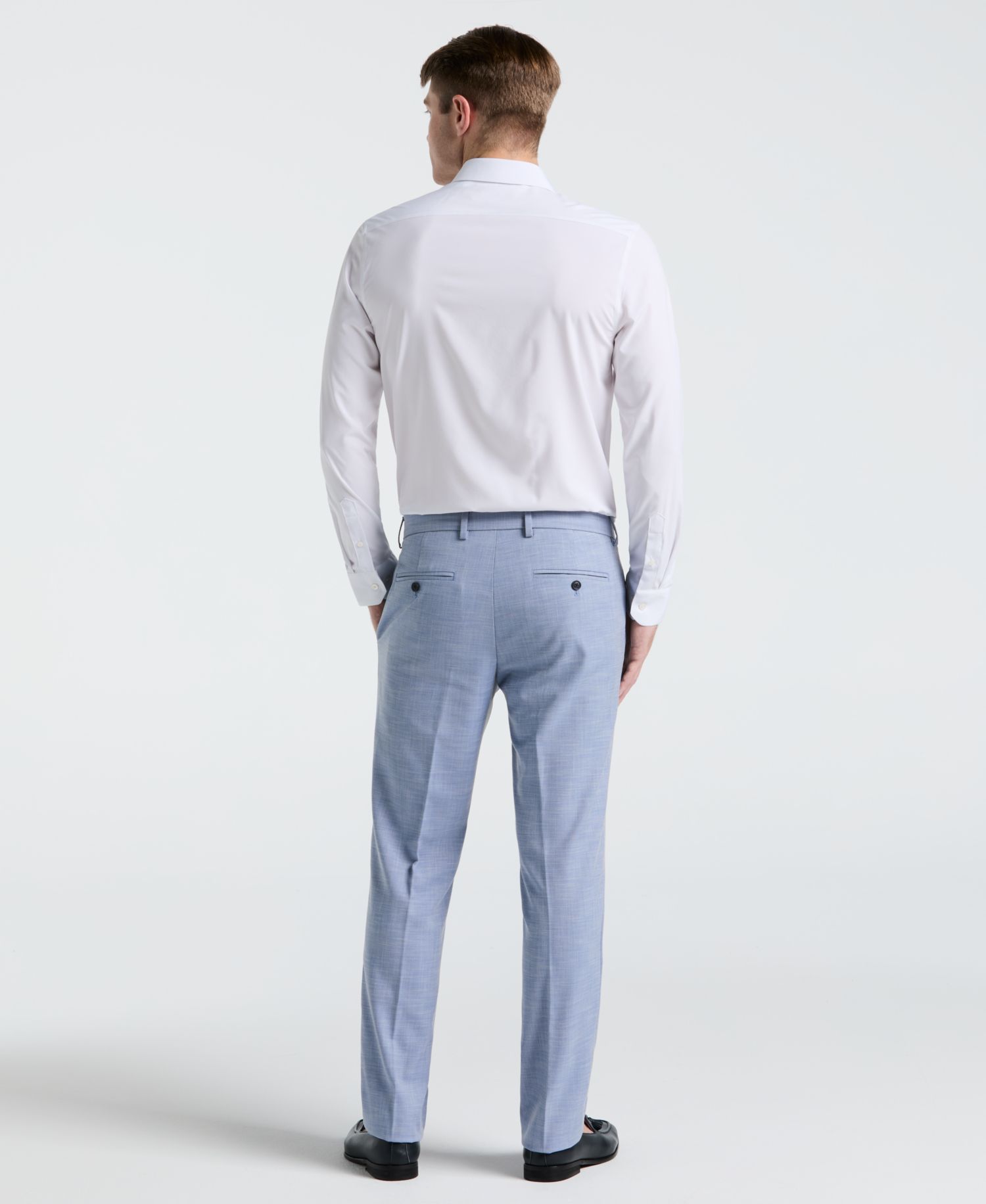 Men's Modern-Fit Sharkskin Dress Pants