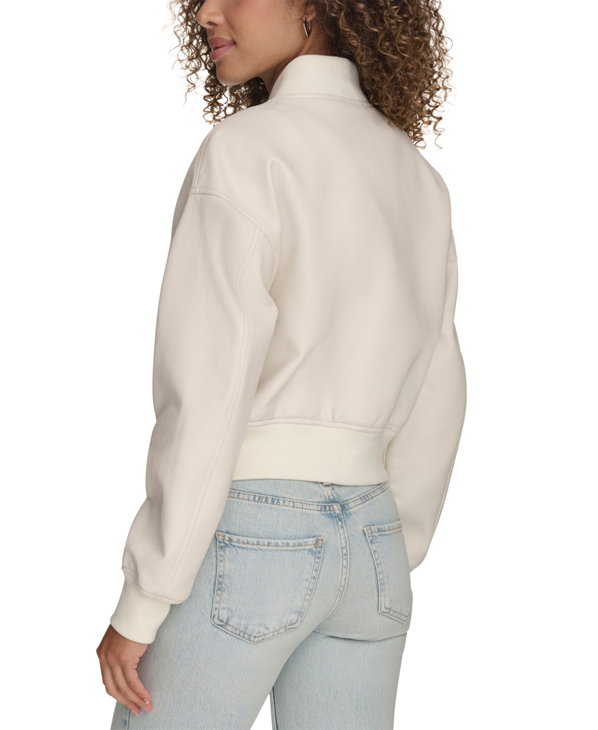 Levi's Women's Faux Leather Varsity Bomber Jacket In Osyter