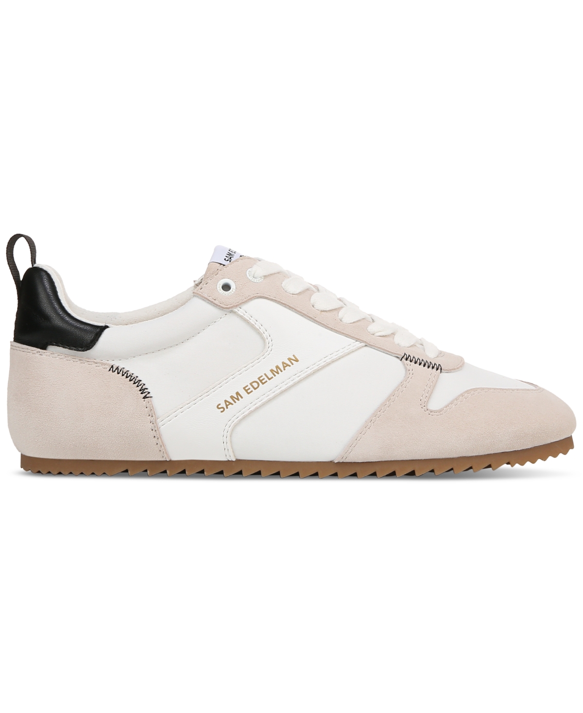 Sam Edelman Zaria Low Top Sneaker In White Multi Suede Leather