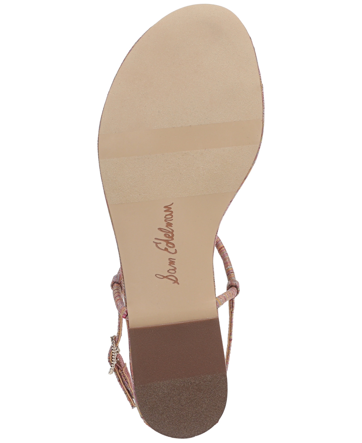 Sam Edelman Eliza Woven Thong Sandals In Pink Lily Stripe