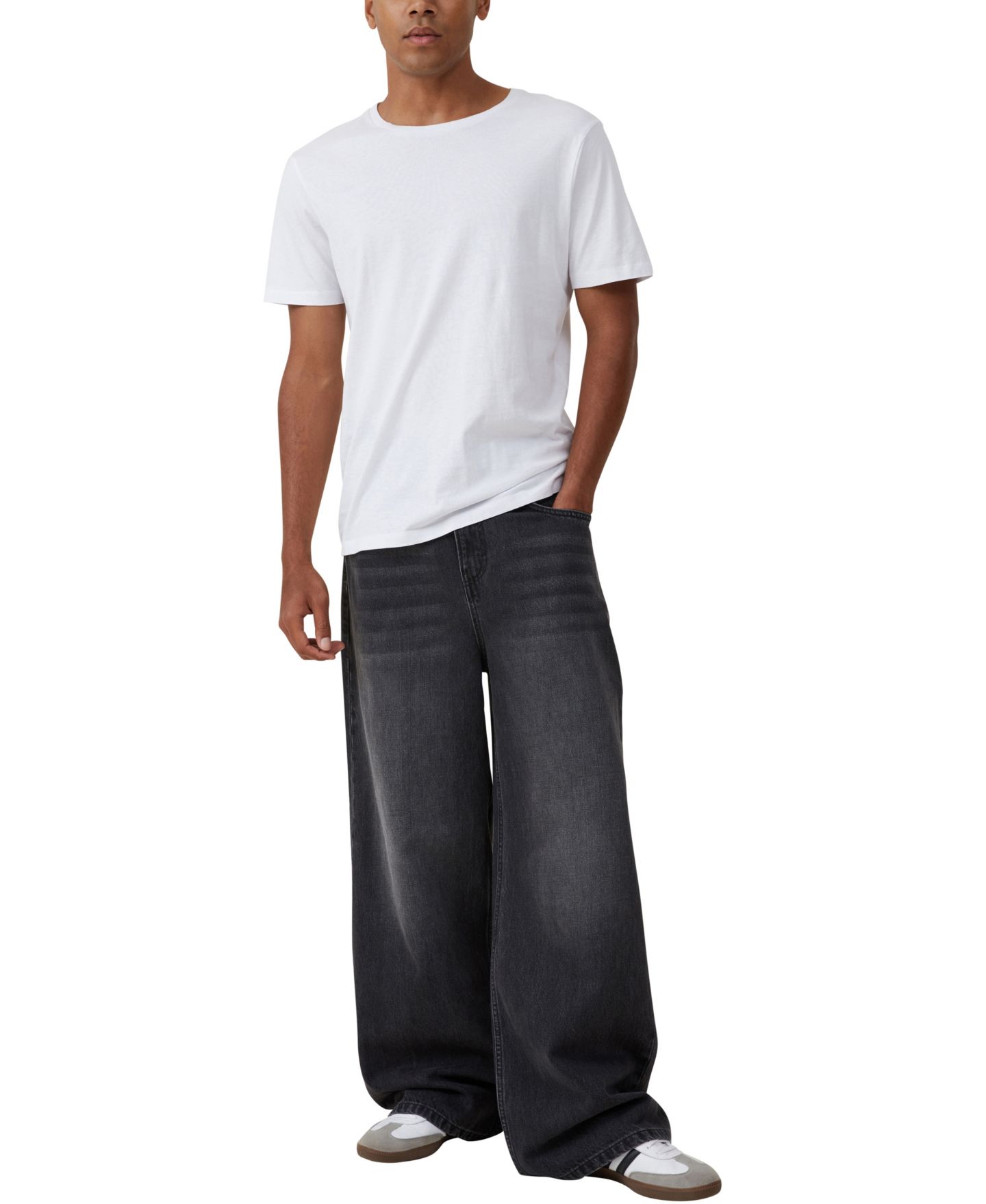 Мужские джинсы COTTON ON Super Baggy Jean, цвет: Чёрный, вариант 1 — фото 3