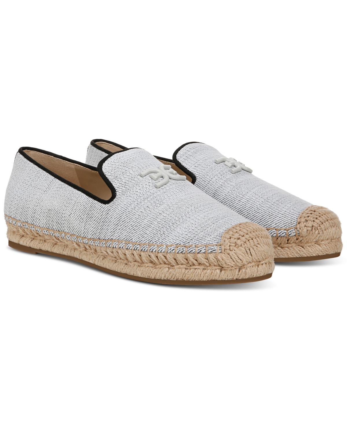 Shop Sam Edelman Women's Kathleen Espadrille Flats In Blue Ice Fabric