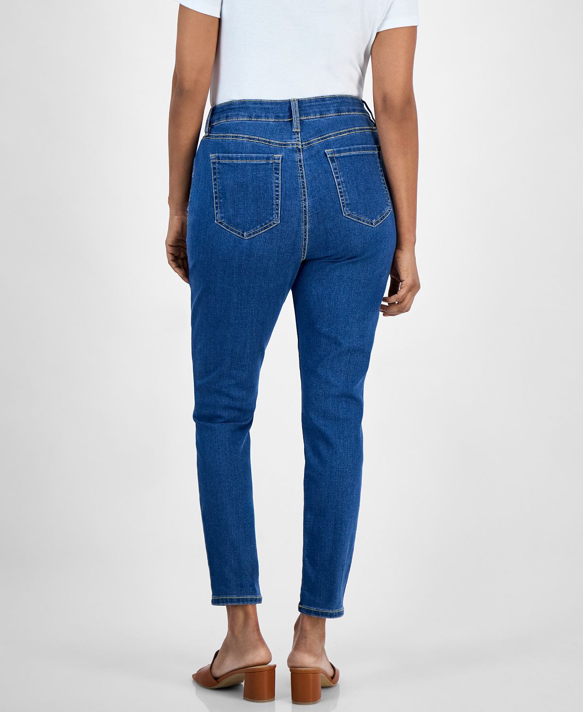 Style & Co Women's Mid-Rise Curvy Skinny Jeans, Created for Macy's view 3 — MAYCSS fashion products