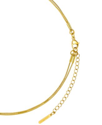 x moda Sport Silver Tone Water Resistant Initial Layered Necklace