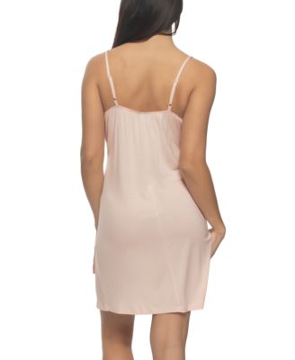 Women's Elysees Sleeveless Satin V-Neck Chemise