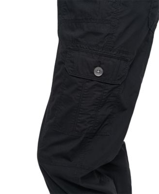Sport Women's Cotton Ribbed-Waist Jogger Cargo Pants