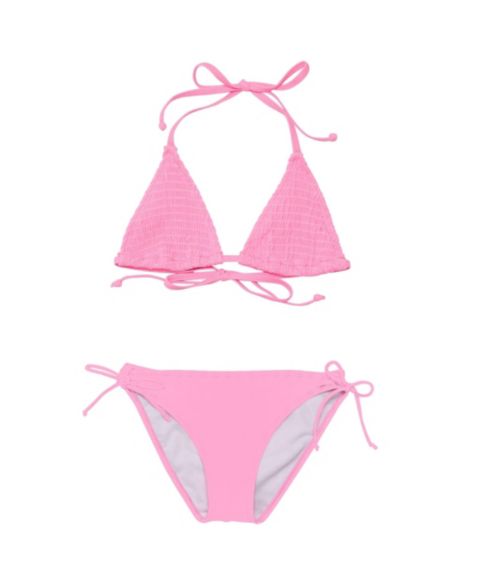 Купальник Pink Shirred, крой бикини, треугольные чашки — Snapper Rock