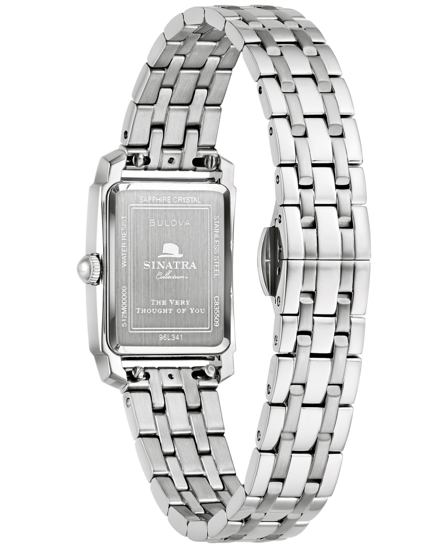 Женские часы Bulova The Very Thought of You Frank Sinatra Special Edition Stainless Steel Bracelet Watch 21mm — фото 3