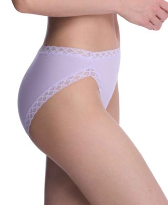 Bliss Lace-Trim Cotton French-Cut Brief Underwear 152058
