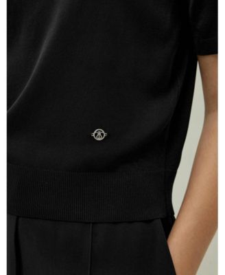 Women's Sophisticated Dual-Knit Silk T-Shirt