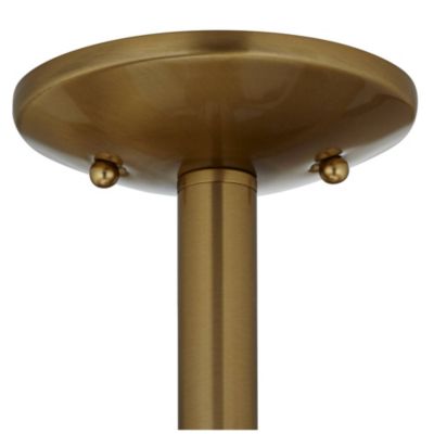 Possini Euro Pedro 24" Wide Brass and Rattan 4-Light Ceiling Light - Possini Euro Design