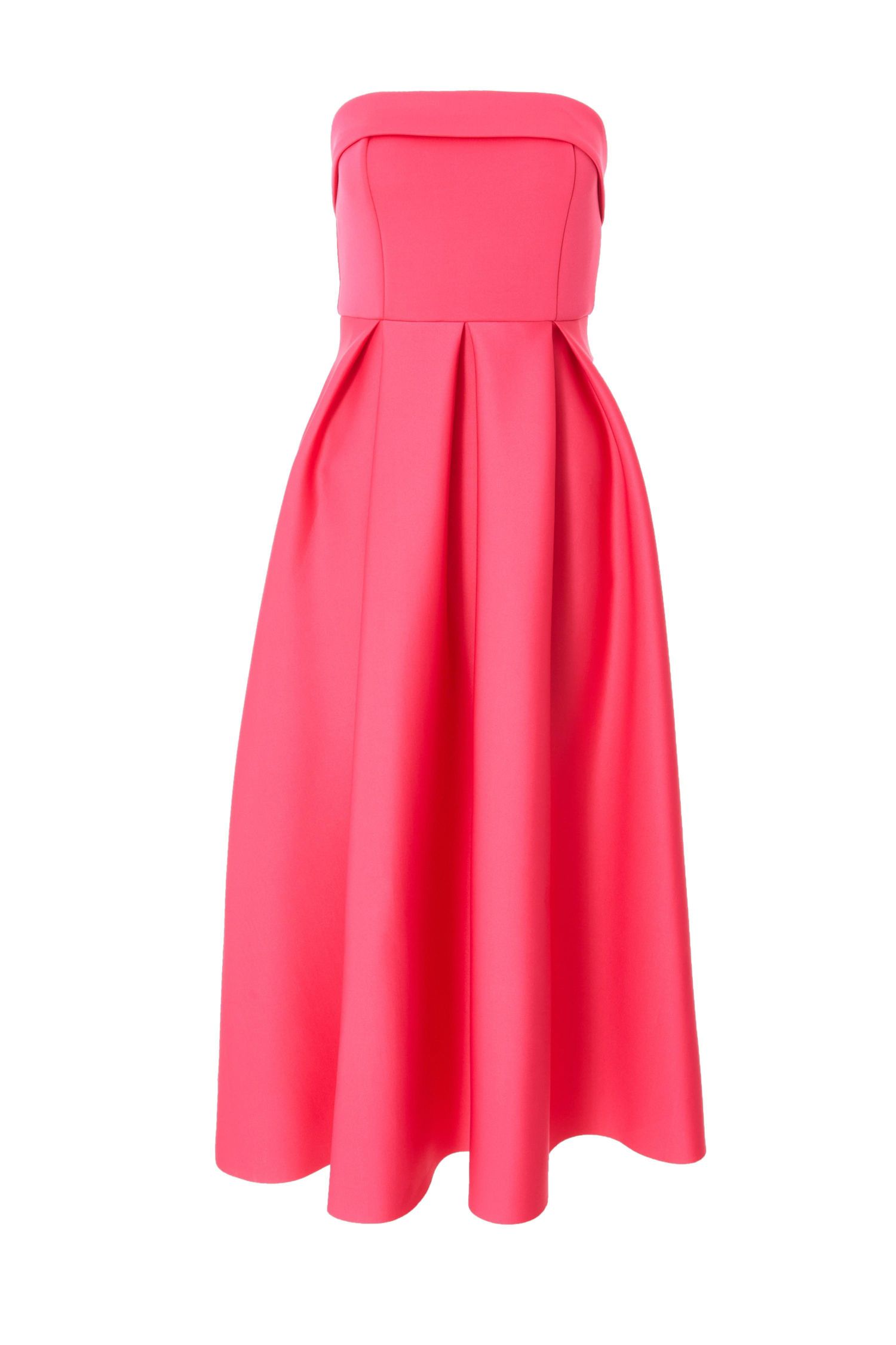 Women's Scuba Crepe Bandeau Skater Dress
