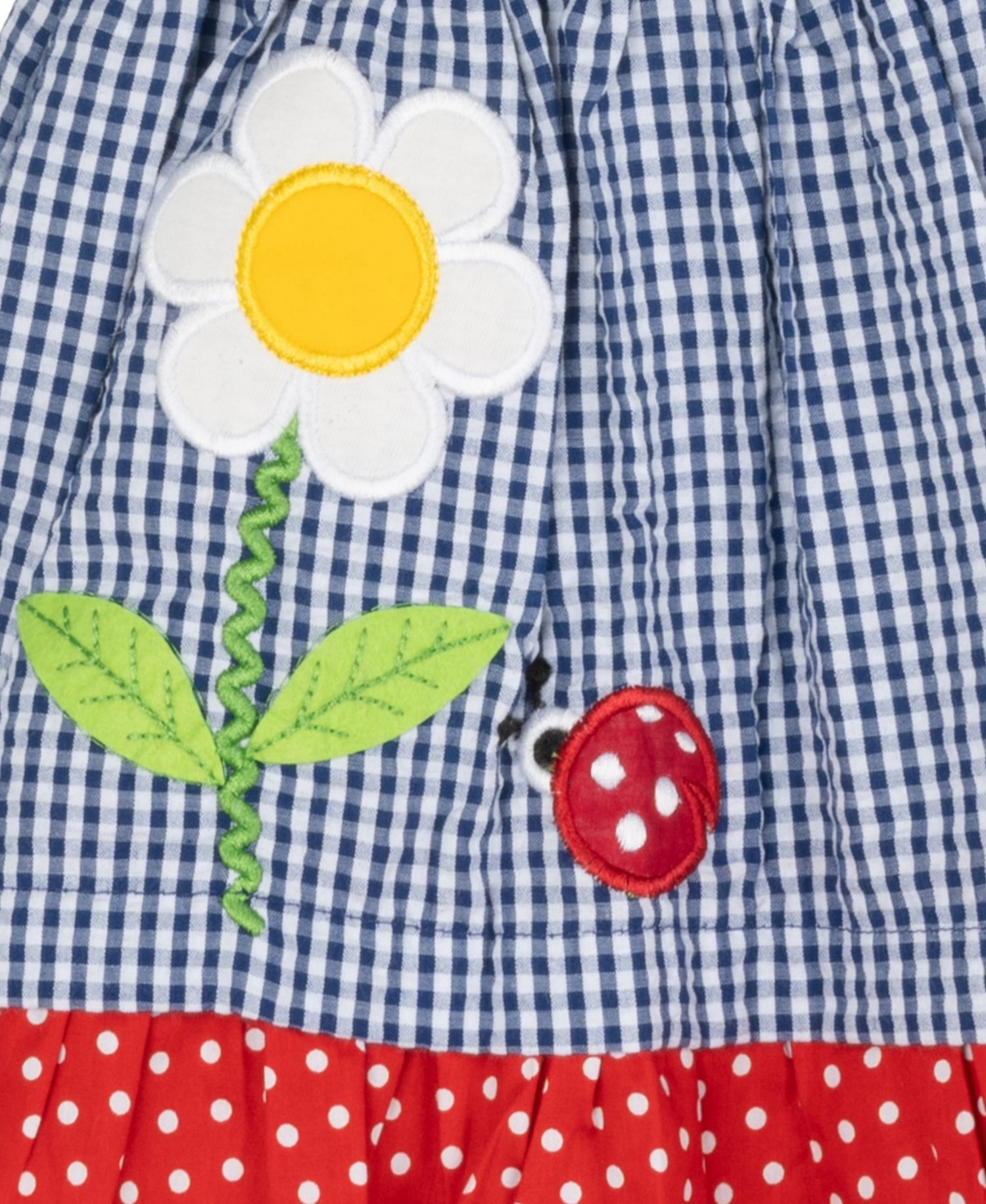 Baby Girls Lady Bug Seersucker Dress