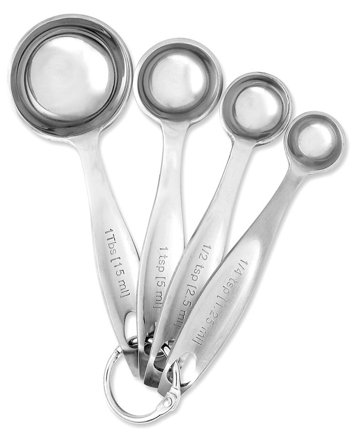 Martha Stewart Stainless Steel Measuring Spoon, Silver