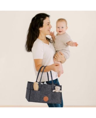 Original Baby Diaper Caddy Organizer, Large Storage Caddy Organizer for Nursery, Changing Table