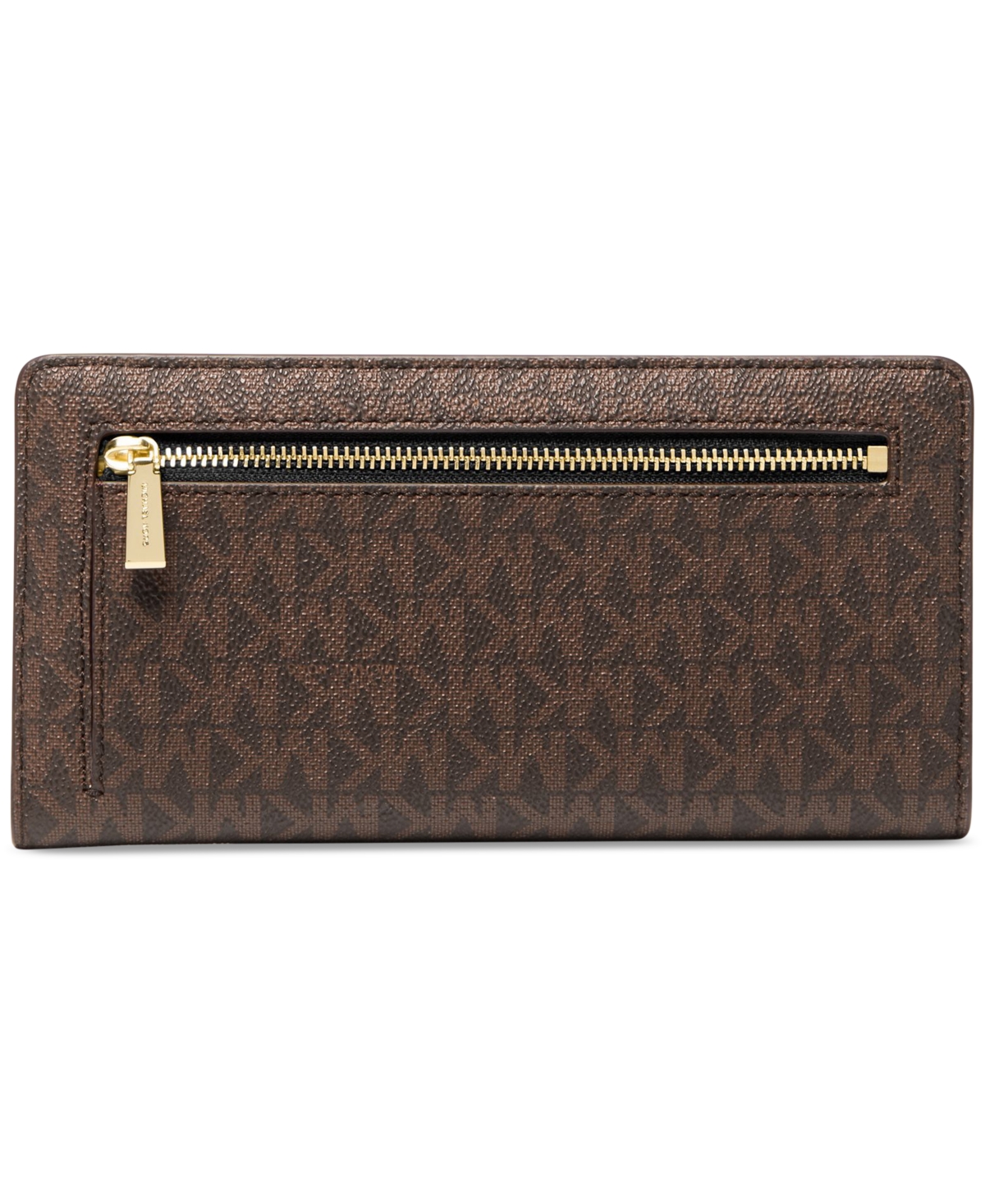 Michael Kors Michael  Bryant Large Slim Snap Wallet In Luggage