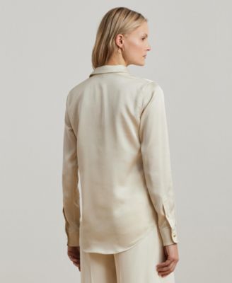 Women's Satin Charmeuse Shirt, Regular & Petite