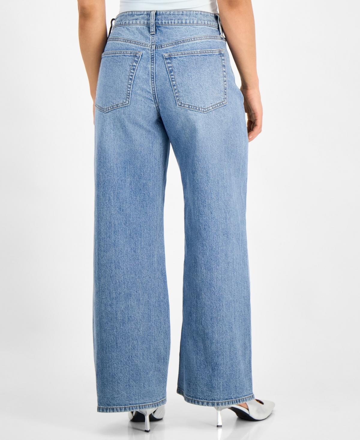 AND NOW THIS PETITE STUDDED MID-RISE WIDE-LEG JEANS, EXCLUSIVELY AT MACY'S 