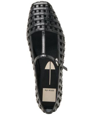 Women's Rains T-Strap Woven Mary Jane Flats