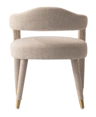 Aspen 23.2" Modern Tweed Upholstered Dining Armchair