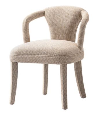 Palmer 22.8" Modern Tweed Upholstered Dining Armchair